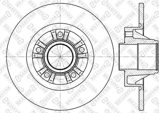 Stellox 6020-3658-SX - Тормозной диск autodnr.net