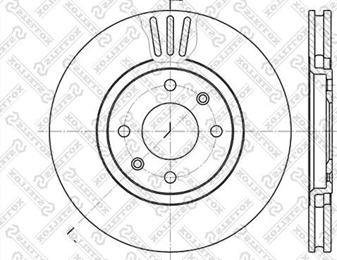 Stellox 6020-3720V-SX - Тормозной диск avtokuzovplus.com.ua