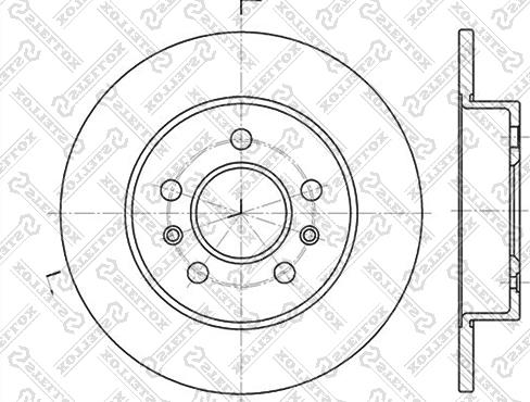 Stellox 6020-3915-SX - Тормозной диск avtokuzovplus.com.ua