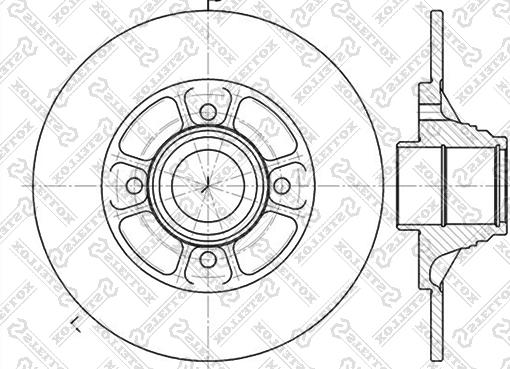 Stellox 6020-3918-SX - Гальмівний диск autocars.com.ua