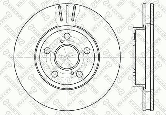 Stellox 6020-4539V-SX - Гальмівний диск autocars.com.ua