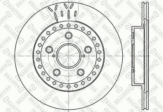 Stellox 6020-4562V-SX - Тормозной диск avtokuzovplus.com.ua