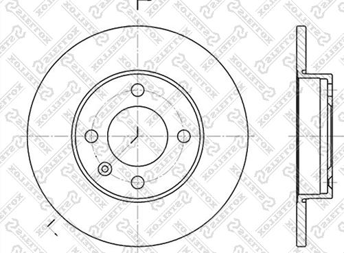 Stellox 6020-4704-SX - Гальмівний диск autocars.com.ua