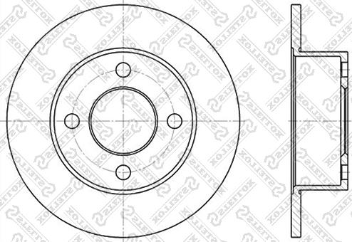 Stellox 6020-4723-SX - Тормозной диск avtokuzovplus.com.ua