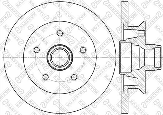 Stellox 6020-4727-SX - Тормозной диск avtokuzovplus.com.ua