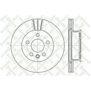 Stellox 6020-4733VK-SX - Тормозной диск avtokuzovplus.com.ua