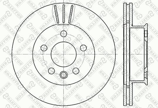 Stellox 6020-4733V-SX - Тормозной диск avtokuzovplus.com.ua