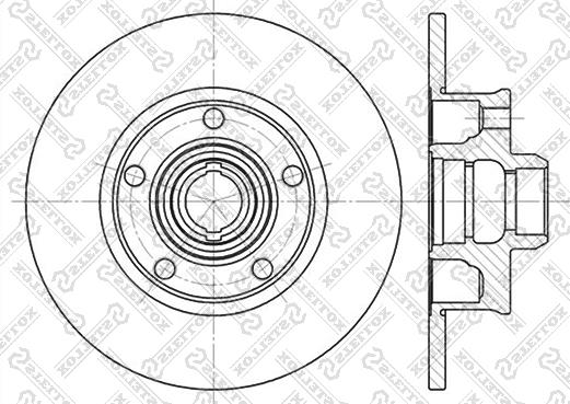 Stellox 6020-4736-SX - Гальмівний диск autocars.com.ua