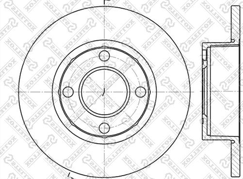 Stellox 6020-4737-SX - Тормозной диск avtokuzovplus.com.ua