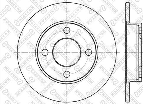 Stellox 6020-4748-SX - Гальмівний диск autocars.com.ua