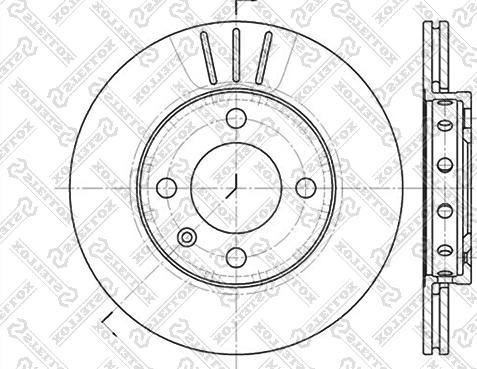 Stellox 6020-4756V-SX - Гальмівний диск autocars.com.ua