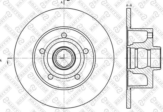 Stellox 6020-4757-SX - Тормозной диск avtokuzovplus.com.ua