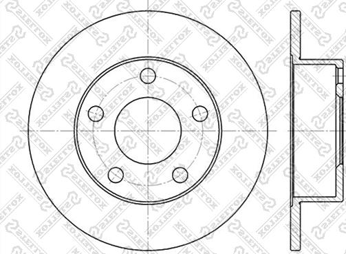 Stellox 6020-4764-SX - Гальмівний диск autocars.com.ua