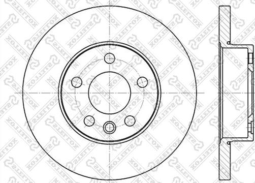 Stellox 6020-4766-SX - Гальмівний диск autocars.com.ua