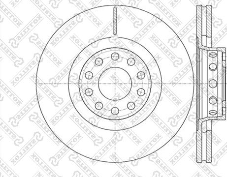 Stellox 6020-4791V-SX - Гальмівний диск autocars.com.ua