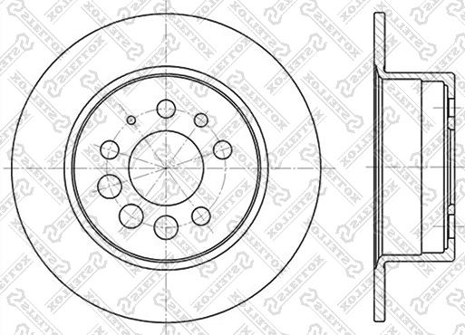 Stellox 6020-4807-SX - Гальмівний диск autocars.com.ua