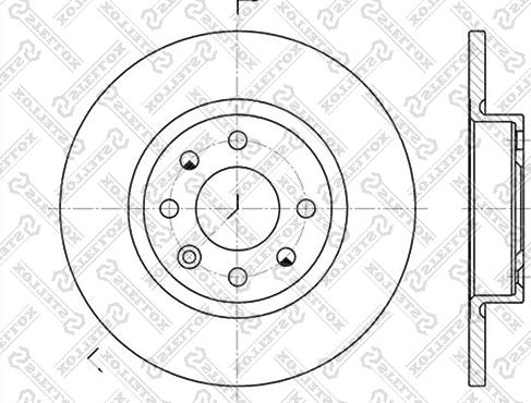 Stellox 6020-4823-SX - Тормозной диск avtokuzovplus.com.ua