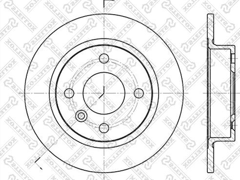 Stellox 6020-4824-SX - Тормозной диск avtokuzovplus.com.ua