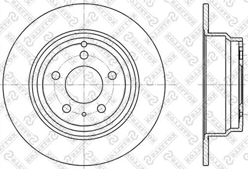 Stellox 6020-4833-SX - Гальмівний диск autocars.com.ua