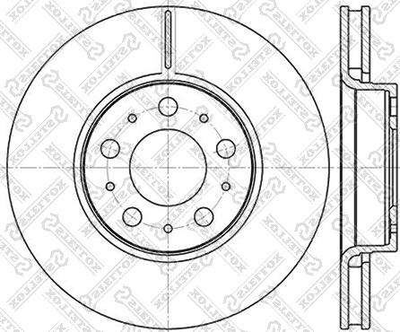 Stellox 6020-4841V-SX - Гальмівний диск autocars.com.ua