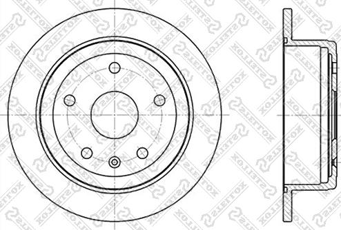 Stellox 6020-5005-SX - Тормозной диск avtokuzovplus.com.ua