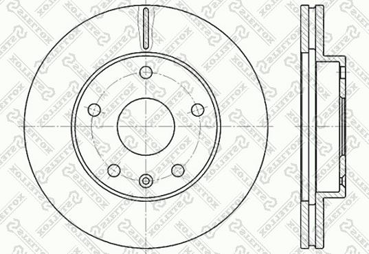 Stellox 6020-5006V-SX - Гальмівний диск autocars.com.ua