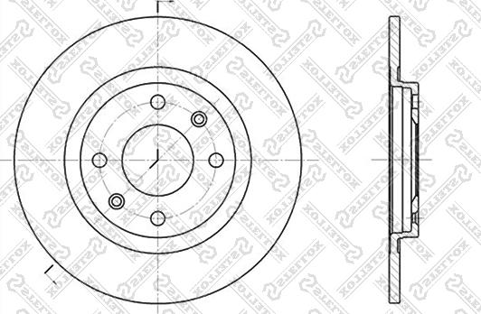 Stellox 6020-9914-SX - Тормозной диск autodnr.net