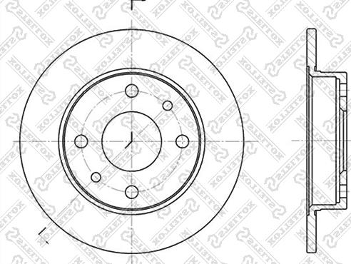 Stellox 6020-9922-SX - Тормозной диск avtokuzovplus.com.ua