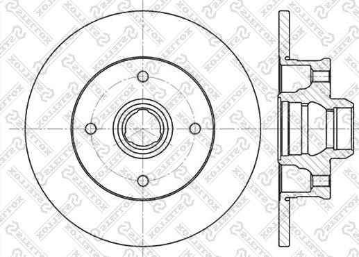 Stellox 6020-9935-SX - Тормозной диск avtokuzovplus.com.ua