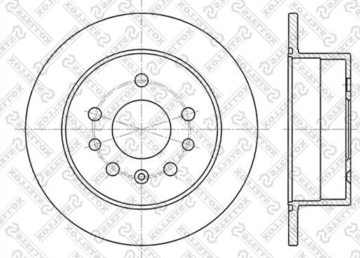 Stellox 6020-9938-SX - Тормозной диск avtokuzovplus.com.ua