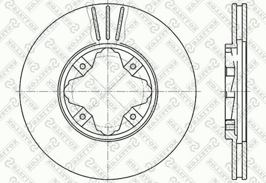 Stellox 6020-9940V-SX - Тормозной диск avtokuzovplus.com.ua