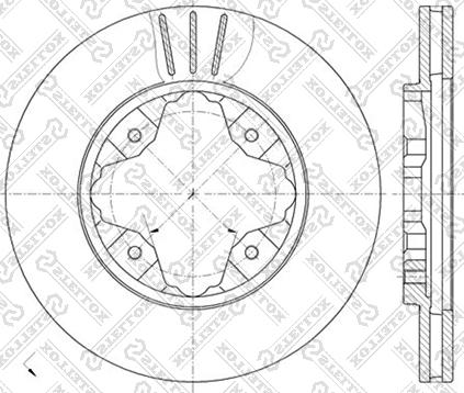 Stellox 6020-9941V-SX - Гальмівний диск autocars.com.ua