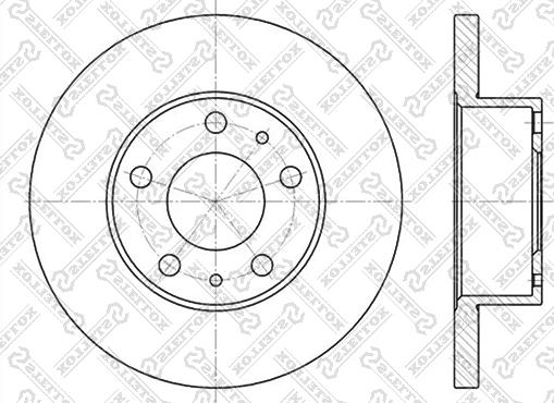 Stellox 6020-9944-SX - Гальмівний диск autocars.com.ua