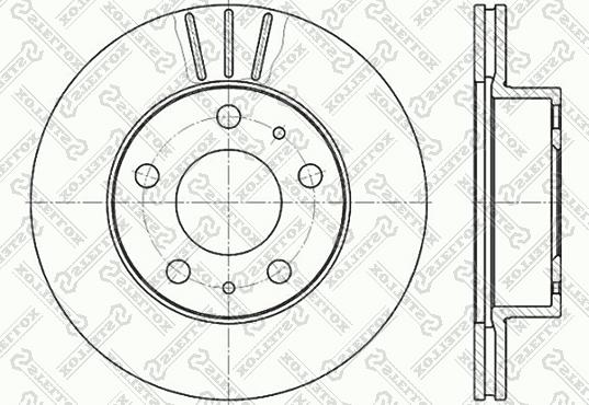 Stellox 6020-9946V-SX - Тормозной диск avtokuzovplus.com.ua