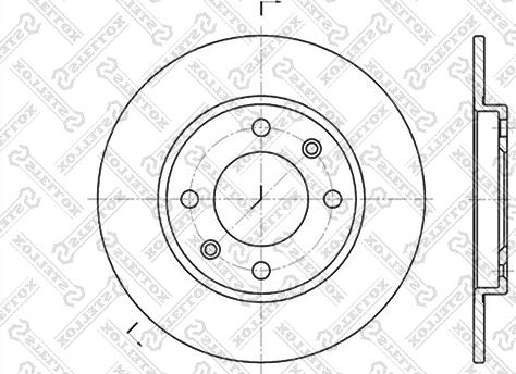 Stellox 6020-9947-SX - Тормозной диск avtokuzovplus.com.ua