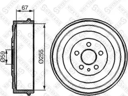Stellox 6026-1902-SX - Гальмівний барабан autocars.com.ua