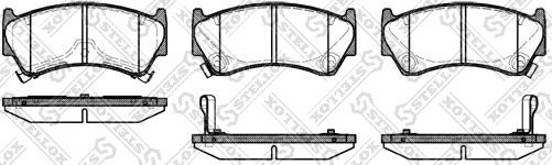 Stellox 603 012B-SX - Тормозные колодки, дисковые, комплект avtokuzovplus.com.ua