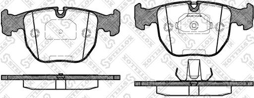 Stellox 607 000BL-SX - Гальмівні колодки, дискові гальма autocars.com.ua