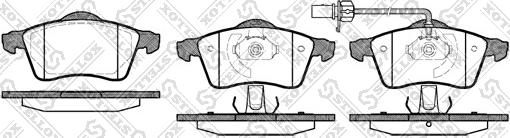 Stellox 629 001B-SX - Гальмівні колодки, дискові гальма autocars.com.ua