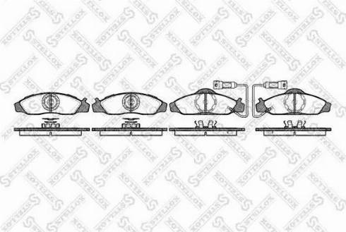 Stellox 635 002L-SX - Гальмівні колодки, дискові гальма autocars.com.ua