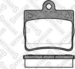 Stellox 641 000B-SX - Тормозные колодки, дисковые, комплект avtokuzovplus.com.ua