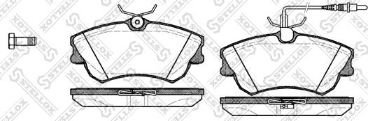 Stellox 649 002B-SX - Гальмівні колодки, дискові гальма autocars.com.ua