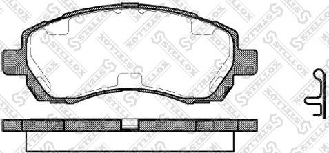 Stellox 658 002B-SX - Тормозные колодки, дисковые, комплект avtokuzovplus.com.ua