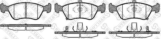 Stellox 687 002B-SX - Гальмівні колодки, дискові гальма autocars.com.ua