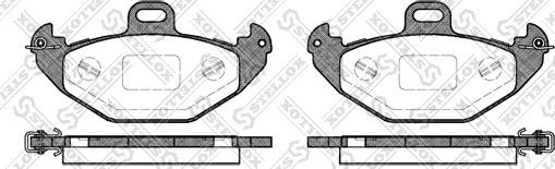 Stellox 697 000B-SX - Гальмівні колодки, дискові гальма autocars.com.ua