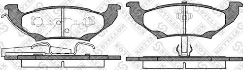 Stellox 701 010B-SX - Тормозные колодки, дисковые, комплект avtokuzovplus.com.ua