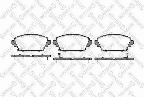 Stellox 705 002BL-SX - Тормозные колодки, дисковые, комплект avtokuzovplus.com.ua