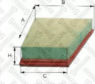 Stellox 71-00384-SX - Воздушный фильтр avtokuzovplus.com.ua