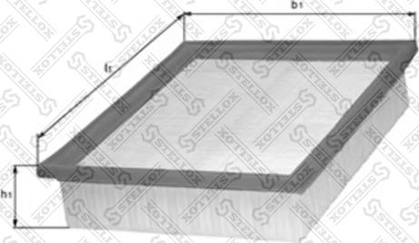 Stellox 71-01257-SX - Воздушный фильтр avtokuzovplus.com.ua