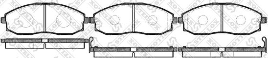 Stellox 714 002-SX - Тормозные колодки, дисковые, комплект avtokuzovplus.com.ua